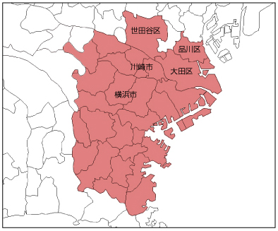 営業範囲 本羽田、糀谷、大田区、世田谷区・品川区・蒲田・川崎市・横浜市